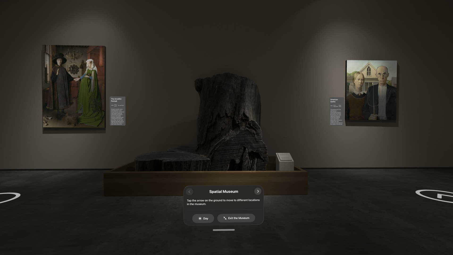 Masterpieces 3D app experience