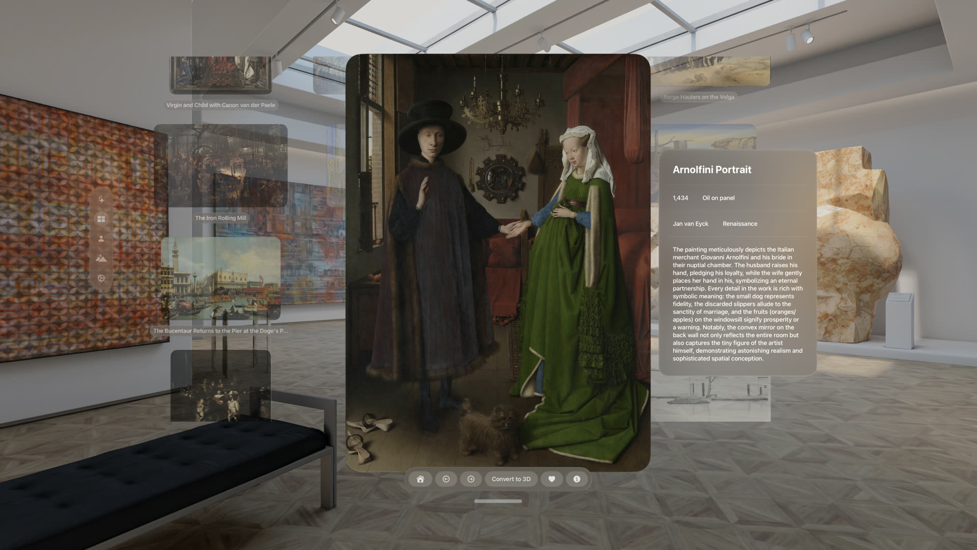 Masterpieces 3D artwork detail view
